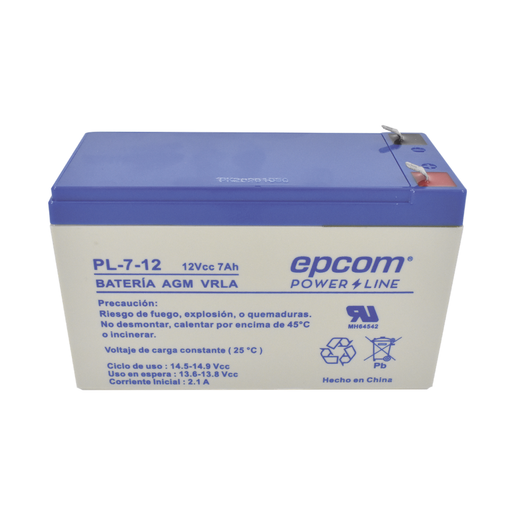 Batería 12 Vcc / 7 Ah / UL / T