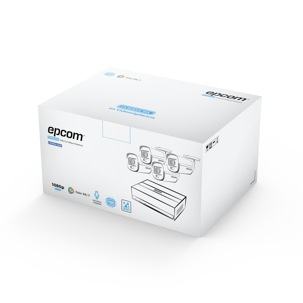 Kit TurboHD 1080p / DVR 4 Cana