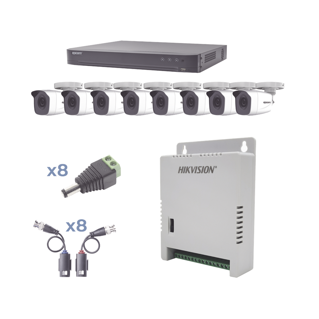 KIT TurboHD 1080p / DVR 8 Cana
