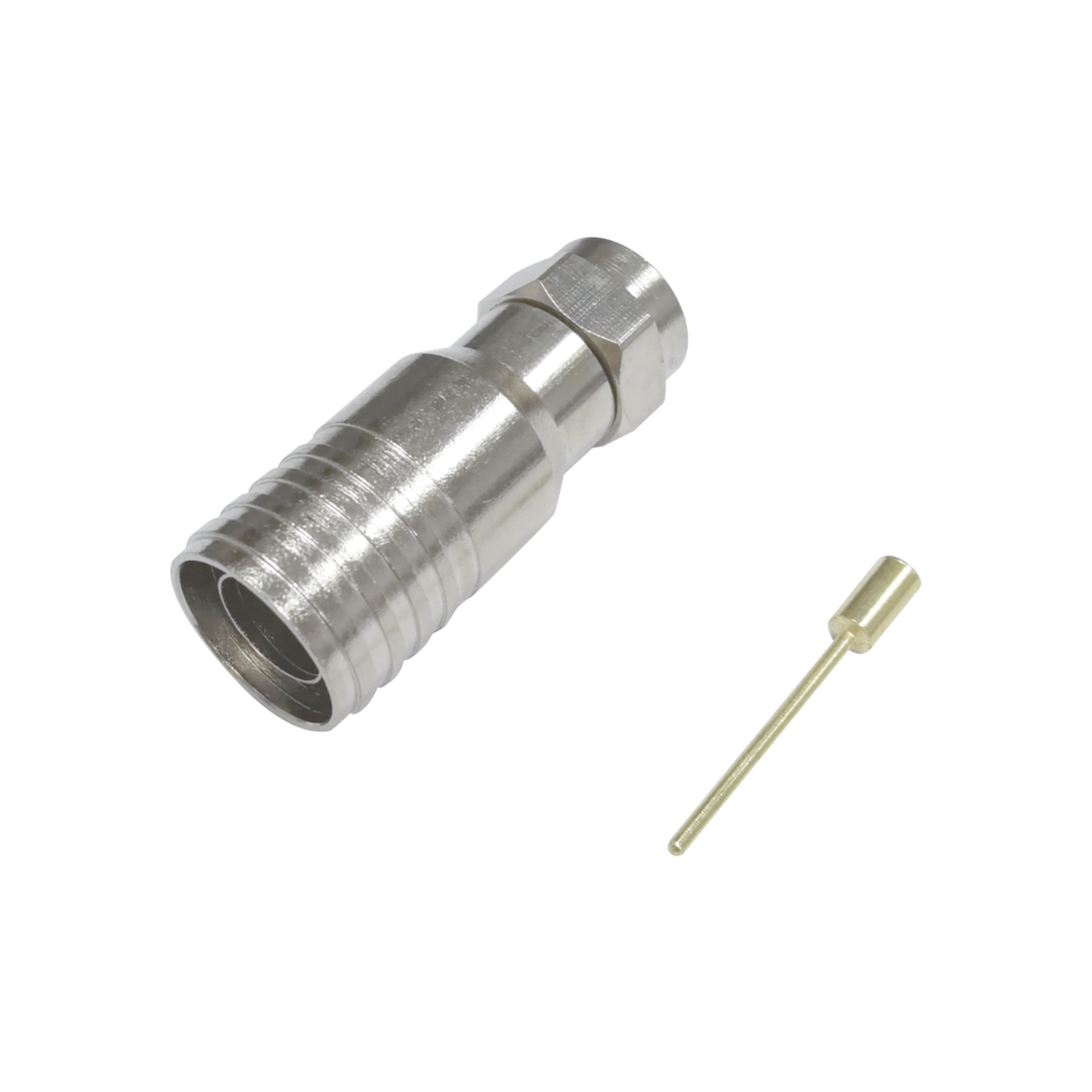 Conector F Macho en 75 Ohm, Pl