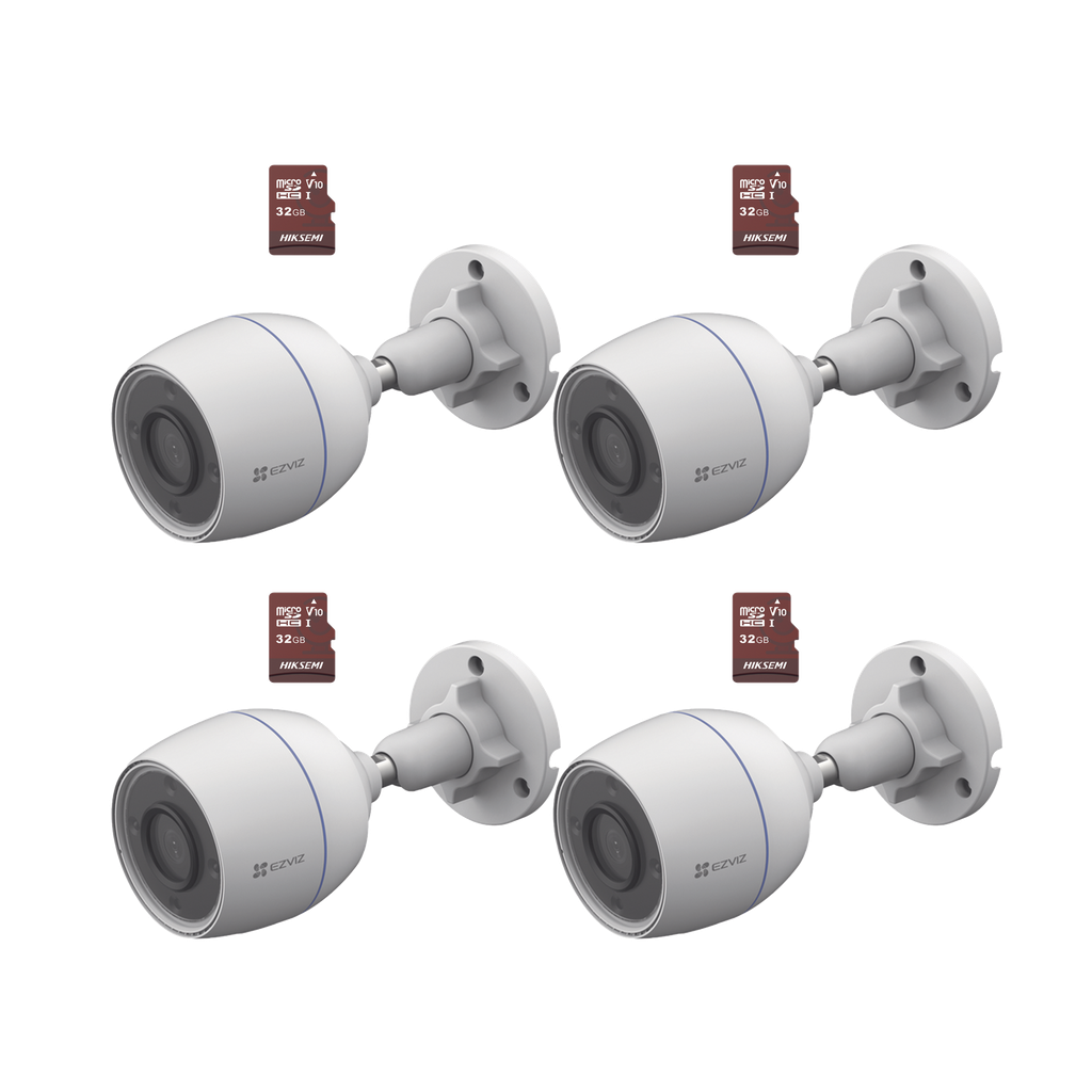 [CS-H3C/KM4] Kit de Camaras WiFi, Incluye 4