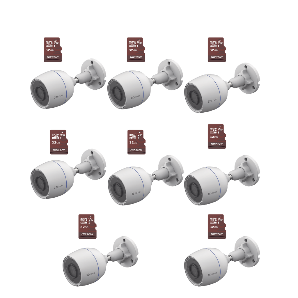 [CS-H3C/KM8] Kit de Camaras WiFi, Incluye 8