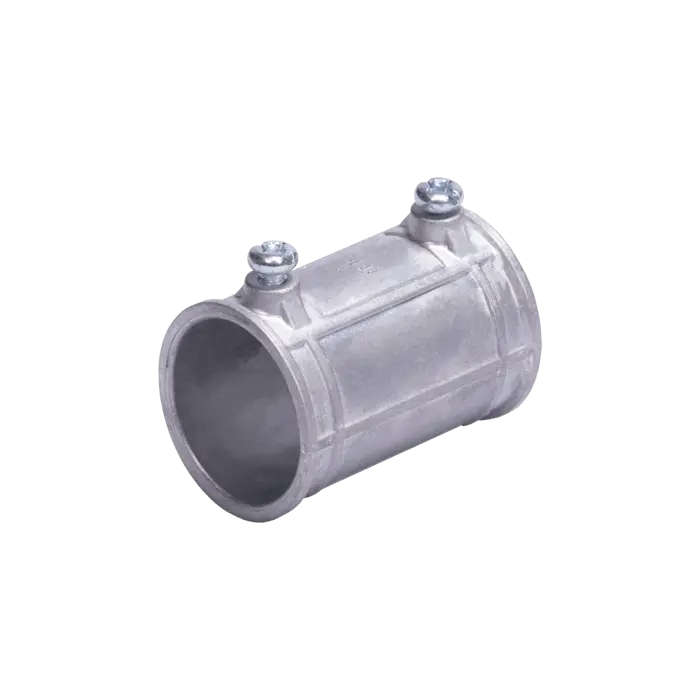 [JU-PD-12-COP] COPLE 1/2" (13MM) PARED DELGADA CON TORNILLO TIPO AMERICANO, GALVANIZADO - ETIQUETA VERDE