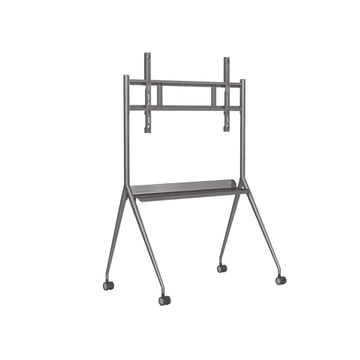 Montaje de Piso Móvil para Pantallas de 55" hasta 75" / Compatible con VESA / Incluye Soporte para la Pantalla