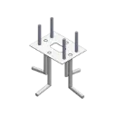 Ancla Para Sujeción al Piso Compatible con Todas las Barreras Vehiculares XB, XBF y XBS