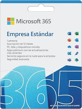 MICROSOFT 365 BUSINESS STANDARD, 1 Licencia -1 usuario- ESD
