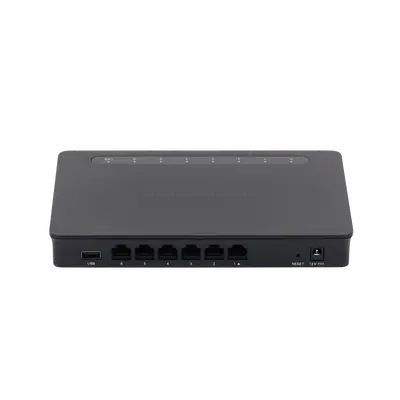 Router Gigabit VPN / Balanceador de cargas / 30,000 sesiones NAT / 6 puertos 10/100/1000 Mbps (WAN/LAN) / Compatible con GWN Cloud.
