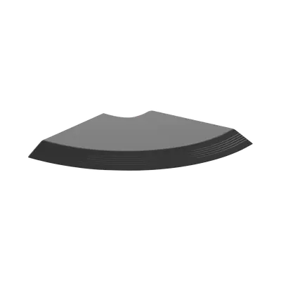 Conexión en Ángulo Recto "L", Para Canaleta de Piso AFR4BCBL6, Material PVC Rígido, Color Negro