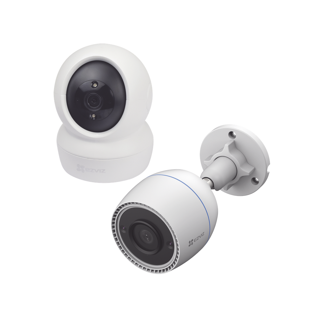 [KIT-C6N/C3TN] Kit de cámaras WiFi / Incluye 1 pieza C6N  Para Uso en Interior y 1 pieza CS-C3TN Para Uso en Exterior / Detección de Movimiento / Notificaciones Instantáneas