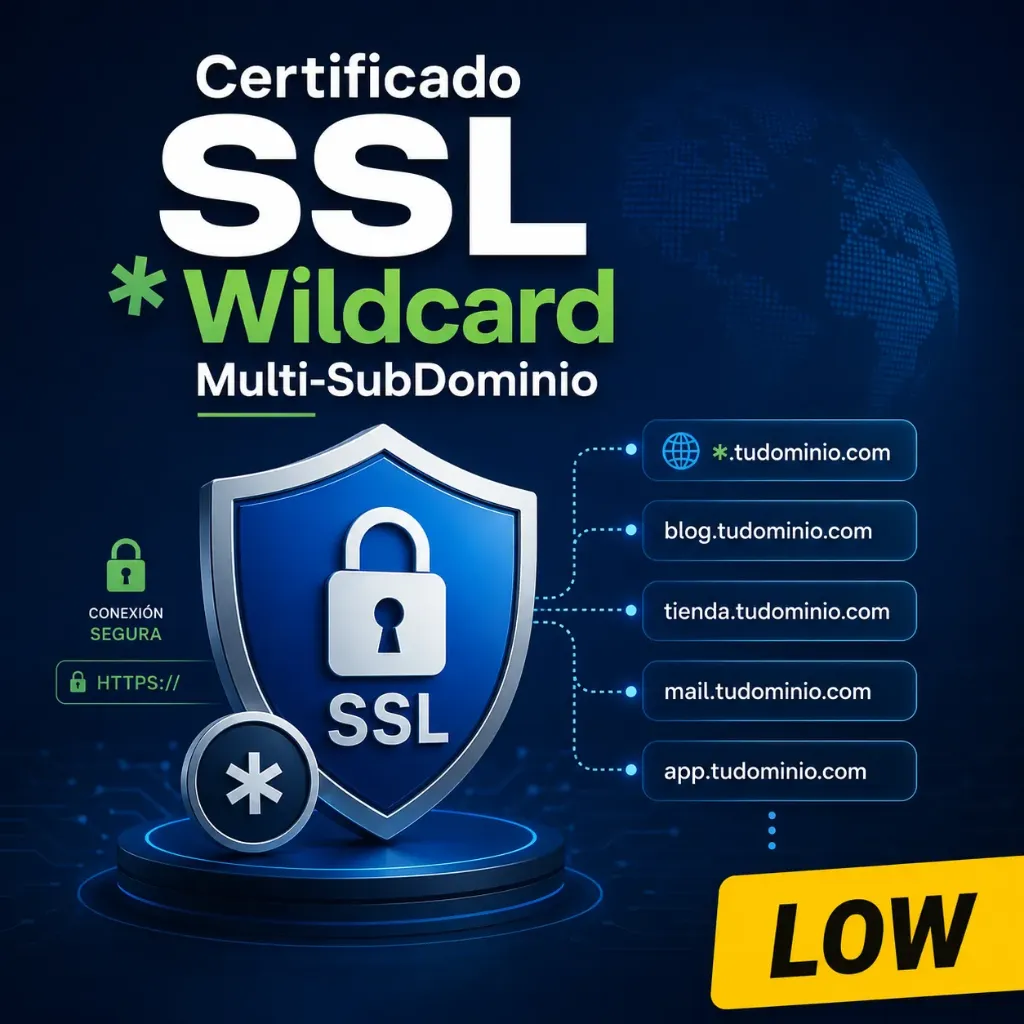 [YSSLWLP1] Certificado SSL Wildcard Multi-SubDominio