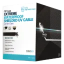 Bobina de 152.5 Metros (500 Pies) Cat6+ Calibre 23 Exterior Blindado Tipo FTP Para Climas Extremos, UL Para Aplicaciones de Video Vigilancia y Redes de Datos. Para Uso en Intemperie.