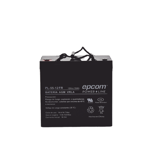 [PL-5512-FR] Batería 12 Vcc / 55 Ah / UL / 