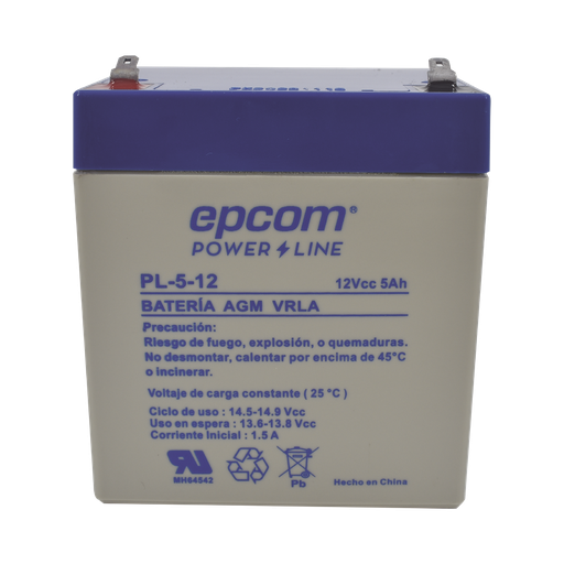 [PL512] Batería 12 Vcc / 5 Ah / UL / T