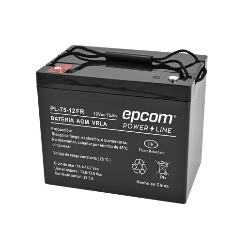 [PL7512-FR] Batería 12 Vcc / 75 Ah /  UL /