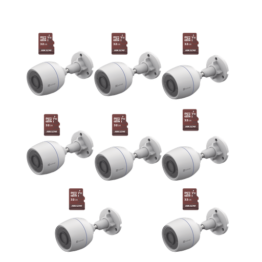 [CS-H3C/KM8] Kit de Camaras WiFi, Incluye 8