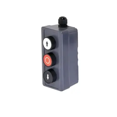 [XBS-SW-01] Botonera Triple de USO RUDO Para Barreras Vehiculares, Operadores Corredizos y Abatibles