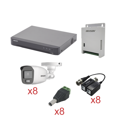 [KEVTX8T8BG/A] KIT TurboHD con Audio 1080p / 