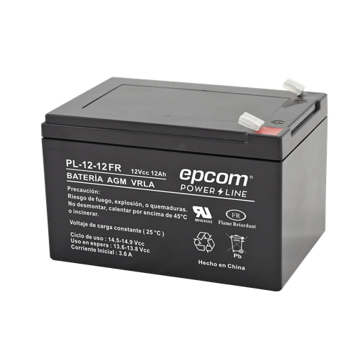 [PL-12-12-FR] Batería 12 Vcc / 12 Ah / UL / 